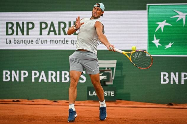 May 19, 2022, Paris, France, France: Rafael Nadal of Spain during a training session of Roland-Garros 2022, French Open 2022, Grand Slam tennis tournament at the Roland-Garros stadium on May 19, 2022 in Paris, France. Paris France - ZUMAm308 20220519_zsp_m308_019 Copyright: xMatthieuxMirvillex