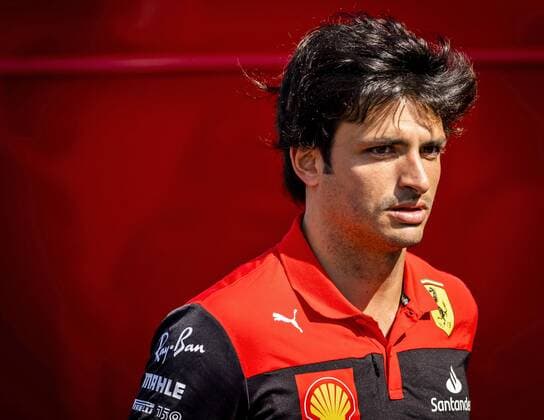 2022-05-19 10:41:22 BARCELONA - Carlos Sainz (Ferrari) at the Circuit de Barcelona-Catalunya on the Thursday before the Grand Prix of Spain. REMKO DE WAAL netherlands out - belgium out Barcelona xVIxxIVx