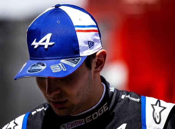 2022-05-19 13:05:19 BARCELONA - Esteban Ocon (Alpine) at the Circuit de Barcelona-Catalunya on the Thursday before the Grand Prix of Spain. REMKO DE WAAL netherlands out - belgium out Barcelona xVIxxIVx