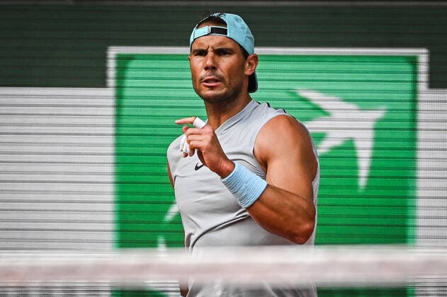 May 18, 2022, Paris, France, France: Rafael NADAL of Sapin during a training session of Roland-Garros 2022, French Open 2022, Grand Slam tennis tournament at the Roland-Garros stadium on May 18, 2022 in Paris, France. Paris France - ZUMAm308 20220518_zsp_m308_049 Copyright: xMatthieuxMirvillex