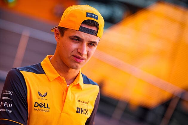 NORRIS Lando (gbr), McLaren F1 Team MCL36, portrait during the Formula 1 Pirelli Grand Premio de Espana 2022, 6th round of the 2022 FIA Formula One World Championship, WM, Weltmeisterschaft on the Circuit de Barcelona-Catalunya, from May 20 to 22, 2022 in Montmelo, Spain - F1 - SPANISH GRAND PRIX 2022 DPPI Panoramic  20220519_GOOD6762