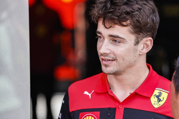 LECLERC Charles (mco), Scuderia Ferrari F1-75, portrait during the Formula 1 Pirelli Grand Premio de Espana 2022, 6th round of the 2022 FIA Formula One World Championship, WM, Weltmeisterschaft on the Circuit de Barcelona-Catalunya, from May 20 to 22, 2022 in Montmelo, Spain - F1 - SPANISH GRAND PRIX 2022 DPPI Panoramic  00122015___R5_6225