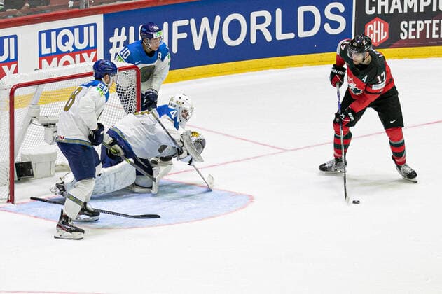 SHUTOV Andrei (Kazakhstan) during World Championship, WM, Weltmeisterschaft - Canada vs Kazakhstan, Ice hockey, Eishockey in Helsinki, Finland, May 19 2022  Copyright: xAndreaxRex xipa-agency.netx xx 0