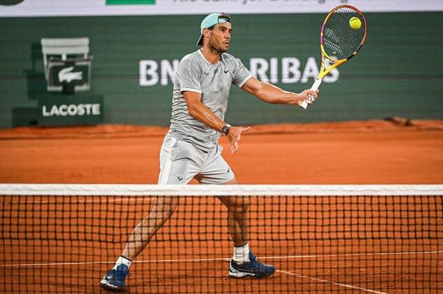 May 20, 2022, Paris, France, France: Rafael NADAL of Spain during a training session of Roland-Garros 2022, French Open 2022, Grand Slam tennis tournament at the Roland-Garros stadium on May 20, 2022 in Paris, France. Paris France - ZUMAm308 20220520_zsp_m308_013 Copyright: xMatthieuxMirvillex
