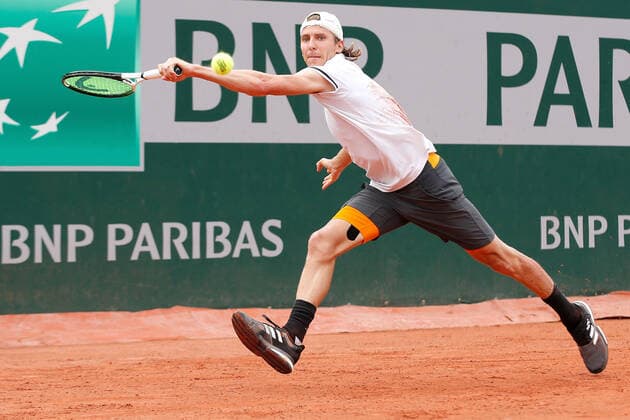 20.05.2022, Tennis, French Open 2022 Roland-Garros, FRA, Paris, Roland Garros Bild: v. li. Cedrik-Marcel Stebe (GER) Copyright: HMBxMedia AntonioxBorga