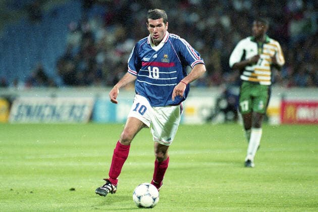 ZINEDINE ZIDANE, Francia, FIFA World Cup, WM, Weltmeisterschaft, Fussball France 1998, France vs South Africa 3-0, Marseille CAMPIONATI MONDIALI FRANCIA 1998 - FRANCIA-SUDAFRICA 3-0