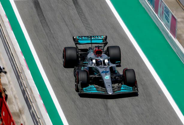 63 George Russell (GBR, Mercedes-AMG Petronas F1 Team), F1 Grand Prix of Spain at Circuit de Barcelona-Catalunya on May 20, 2022 in Barcelona, Spain. (Photo by HOCH ZWEI) Barcelona Spain