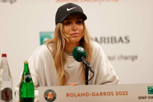 20.05.2022, Tennis, French Open 2022 Roland-Garros, FRA, Paris, Roland Garros, Pressekonferenz Bild: v. li. Paula Badosa (ESP) Copyright: HMBxMedia AntonioxBorga