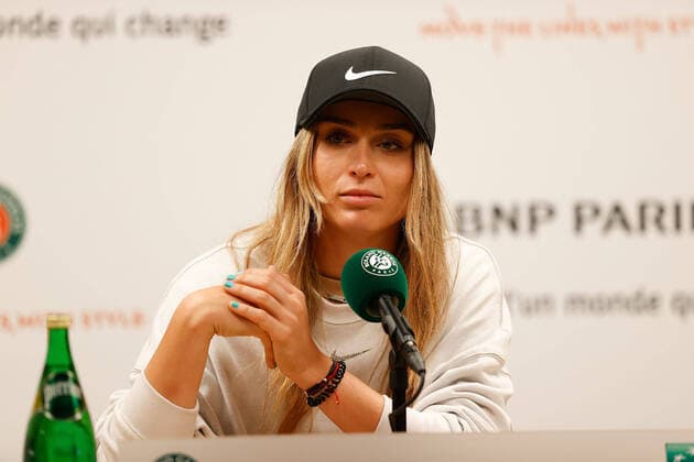 20.05.2022, Tennis, French Open 2022 Roland-Garros, FRA, Paris, Roland Garros, Pressekonferenz Bild: v. li. Paula Badosa (ESP) Copyright: HMBxMedia AntonioxBorga
