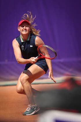 May 18, 2022, France: Fiona Ferro (FRA), in action during 2022 Internationaux de Strasbourg TENNIS : Internationaux de Strasbourg IS22 - 18 05 2022 ElyxandroCegarra Panoramic 