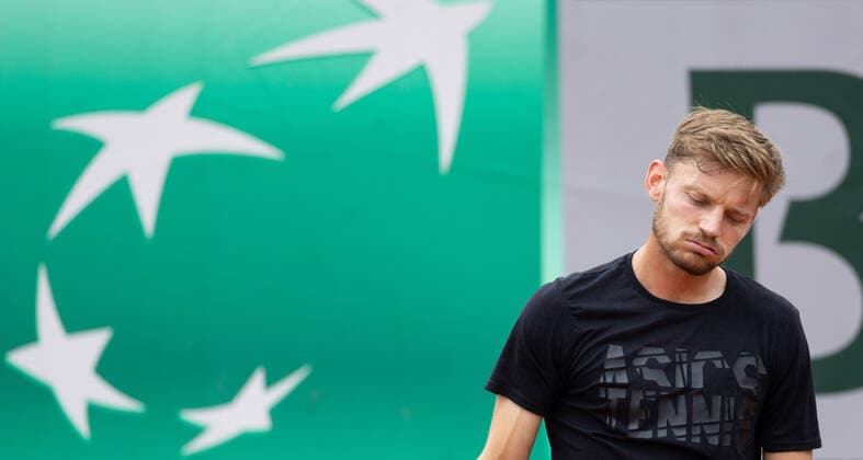 Belgian David Goffin pictured during a training session ahead of the Roland Garros French Open tennis tournament, in Paris, France, Friday 20 May 2022. This year s tournament takes place from 22 May to 5 June. BENOITxDOPPAGNE  x35325898x