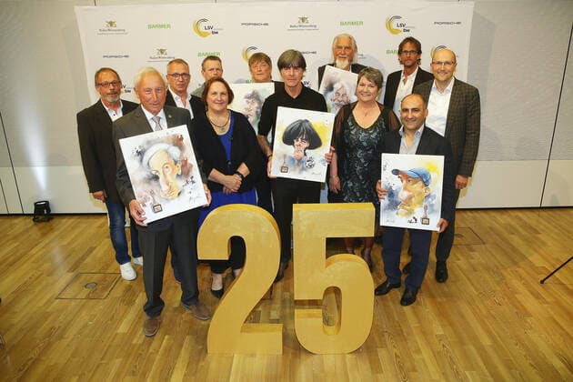 Stuttgart , Landessportverband Baden-Württemberg vergibt zum 25. Mal den Trainerpreis , Preisträger mit Joachim Löw