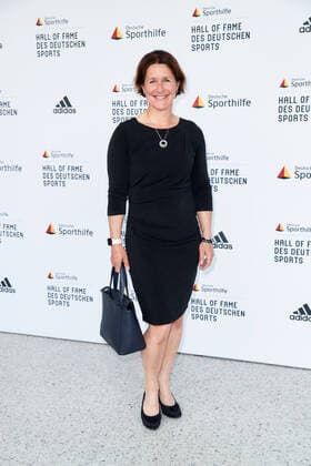 Uschi Disl bei der Verleihung der Goldenen Sportpyramide in der Telekom Hauptstadtrepräsentanz in Berlin. Copyright: Eventpress Golejewski 20.05.2022