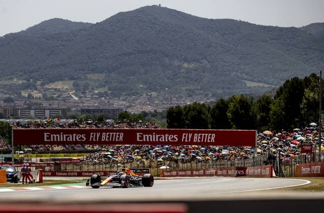 BARCELONA - Max Verstappen (Oracle Red Bull Racing) during practice 3 ahead of the F1 Grand Prix of Spain at Circuit de Barcelona-Catalunya on May 21, 2022 in Barcelona, Spain. REMKO DE WAAL F1 Grand Prix of Spain, Practice 3 2022 xVIxANPxSportx xxANPxIVx