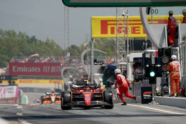 21.05.2022, Circuit de Catalunya, Barcelona, F1 Pirelli Grand Prix von Spanien 2022 , im Bild Carlos Sainz Jr. (ESP), Scuderia Ferrari (Foto EU-Images) Barcelona Circuit de Catalunya Catalunya Spain