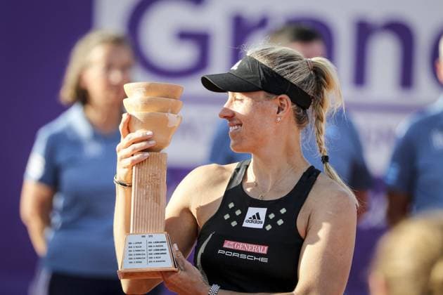 May 21, 2022 Strasbourg, Final tennis, Angelique Kerber (GER) 2022 Internationaux de Strasbourg TENNIS : Internationaux de Strasbourg IS22 - 21 05 2022 ElyxandroCegarra Panoramic 