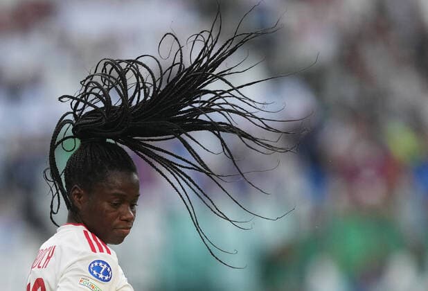Sport Bilder des Tages Photo Spada LaPresse May 21 , 2022 - Turin ,Italy Soccer Bercelona vs Lyon- UEFA Women s Champions League Final 2021 2022 In the photo : mbock bathy  Copyright: xSpada LaPressex