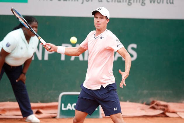 22.05.2022, Tennis, French Open 2022 Roland-Garros, FRA, Paris, Roland Garros Bild: v. li. Daniel Altmaier (GER) Copyright: HMBxMedia AntonioxBorga