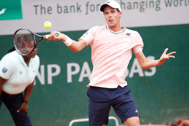 22.05.2022, Tennis, French Open 2022 Roland-Garros, FRA, Paris, Roland Garros Bild: v. li. Daniel Altmaier (GER) Copyright: HMBxMedia AntonioxBorga