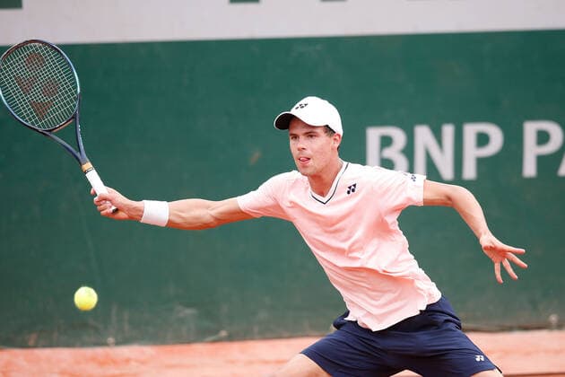 22.05.2022, Tennis, French Open 2022 Roland-Garros, FRA, Paris, Roland Garros Bild: v. li. Daniel Altmaier (GER) Copyright: HMBxMedia AntonioxBorga