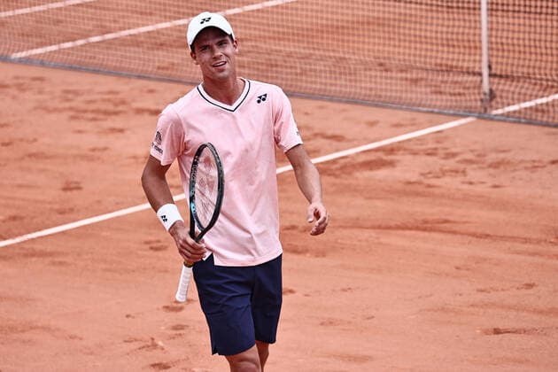 Daniel Altmaier, GER, during first round of 2022 French Open at Roland Garros, Paris, 22 05 2022; -