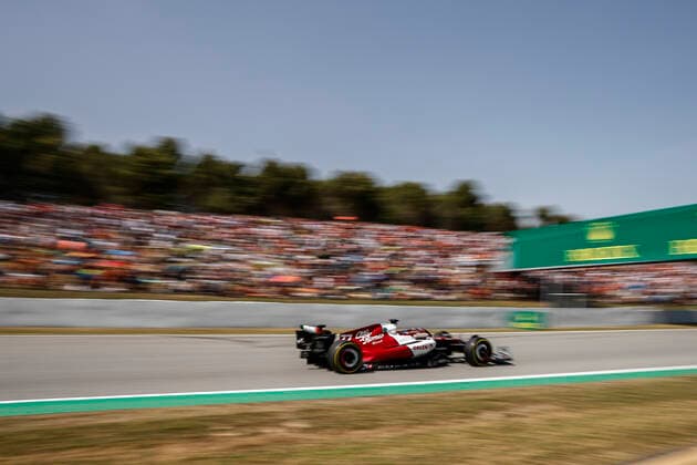 77 Valtteri Bottas (FIN, Alfa Romeo F1 Team ORLEN), F1 Grand Prix of Spain at Circuit de Barcelona-Catalunya on May 22, 2022 in Barcelona, Spain. (Photo by HOCH ZWEI) Barcelona Spain