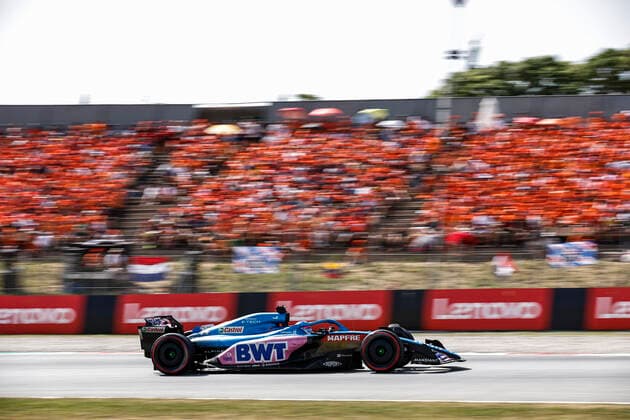 14 Fernando Alonso (ESP, BWT Alpine F1 Team), F1 Grand Prix of Spain at Circuit de Barcelona-Catalunya on May 22, 2022 in Barcelona, Spain. (Photo by HOCH ZWEI) Barcelona Spain
