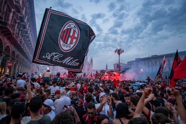 Sport Themen der Woche KW20 Photo LaPresse May 21, 2022 Milan, Italy News AC Milan s Scudetto win, celebrations in Piazza del Duomo  Copyright: xLaPressex
