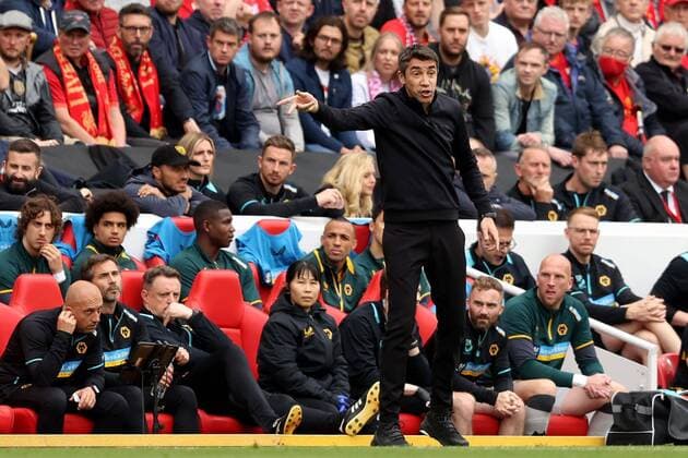 Fußball, Trainerhistorie Wolverhampton Wanderers von 1877 bis heute Mandatory Credit: Photo by Paul Greenwood Shutterstock (12948689bn) Wolverhampton Wanderers manager Bruno Lage Liverpool v Wolverhampton Wanderers, Premier League, Football, Anfield, Liverpool, UK - 22 May 2022 EDITORIAL USE ONLY No use with unauthorised audio, video, data, fixture lists, club league logos or live services. Online in-match use limited to 120 images, no video emulation. No use in betting, games or single club league player publications. Liverpool v Wolverhampton Wanderers, Premier League, Football, Anfield, Liverpool, UK - 22 May 2022 EDITORIAL USE ONLY No use with unauthorised audio, video, data, fixture lists, club league logos or live services. Online in-match use limited to 120 images, no video emulation. No use in betting, games or single club league player publications. Copyright: xPaulxGreenwood Shutterstockx 12948689bn