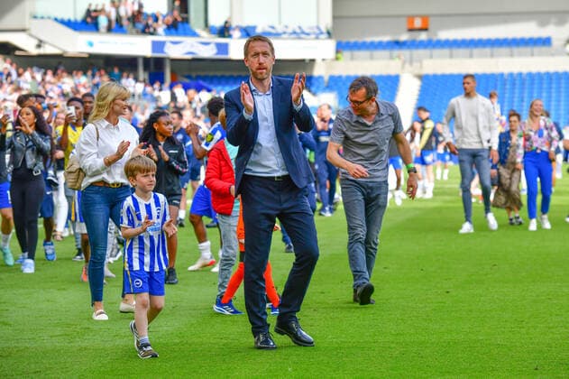 Fußball, Trainerhistorie Brighton & Hove Albion von 1901 bis heute Graham potter Manager of Brighton and Hove Albion following the Premier League match between Brighton & Hove Albion and West Ham United at The Amex Where: Brighton, East Sussex, United Kingdom When: 22 May 2022 Credit: Jeff Mood phcimages Cover Images **NOT AVAILABLE FOR PUBLICATION IN UK NEWSPAPERS** Copyright: xJeffxMood phcimages CoverxImagesx 51570459 EDITORIAL USE ONLY. RESTRICTED TO NEWSPAPERS BASED IN THE UK