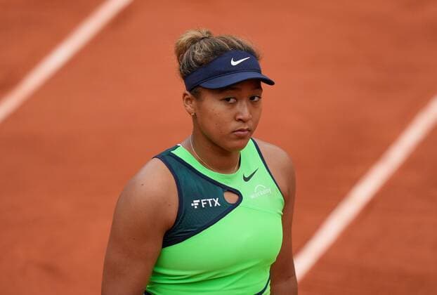 Mandatory Credit: Photo by Dave Shopland Shutterstock (12943993f) Japan s Naomi Osaka loses in straight sets in 1st round French Open Tennis, Day 2, Roland Garros, Paris, France - 23 May 2022 French Open Tennis, Day 2, Roland Garros, Paris, France - 23 May 2022  Copyright: xDavexShopland Shutterstockx 12943993f