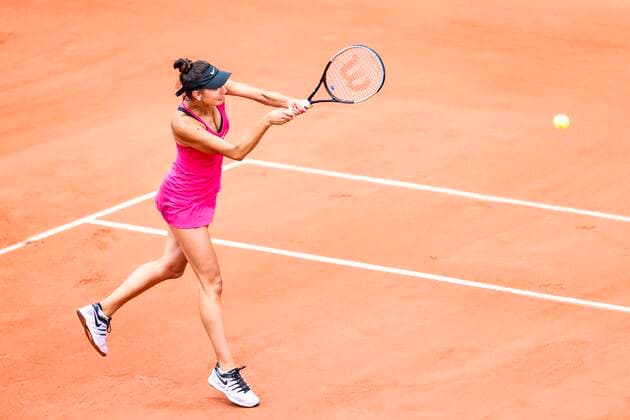 TENNIS - French Open 2022 PARIS,FRANCE,23.MAY.22 - TENNIS - WTA, Tennis Damen Tour, French Open, Roland Garros, Grand Slam. Image shows Oceane Dodin (FRA).  GEPAxpictures xPatrickxSteiner