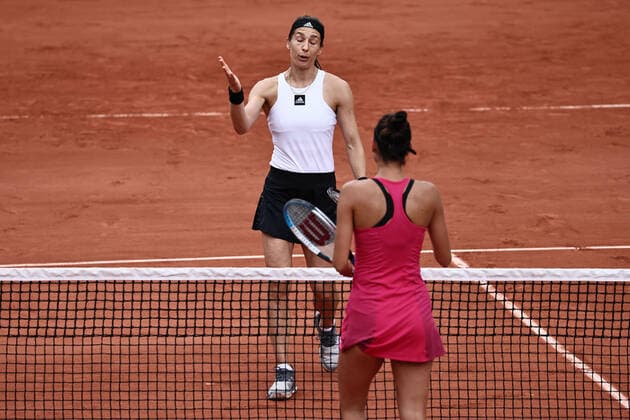 Andrea Petkovic, GER, during first round of 2022 French Open at Roland Garros, Paris, 23 05 2022; -