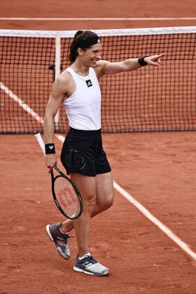 Andrea Petkovic, GER, during first round of 2022 French Open at Roland Garros, Paris, 23 05 2022; -