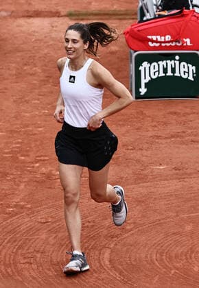 Andrea Petkovic, GER, during first round of 2022 French Open at Roland Garros, Paris, 23 05 2022; -