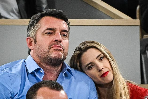 May 23, 2022, Paris, France, France: Arnaud DUCRET with his wife Claire FRANCISCI during the Day two of Roland-Garros 2022, French Open 2022, Grand Slam tennis tournament at the Roland-Garros stadium on May 23, 2022 in Paris, France. Paris France - ZUMAm308 20220523_zsp_m308_058 Copyright: xMatthieuxMirvillex