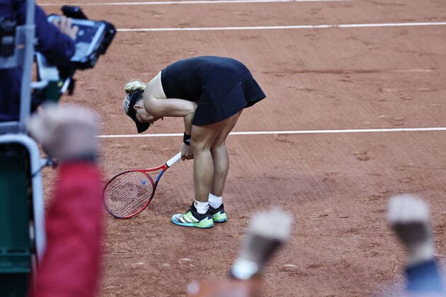 Angelique Kerber, GER, during first round of 2022 French Open at Roland Garros, Paris, 23 05 2022; -