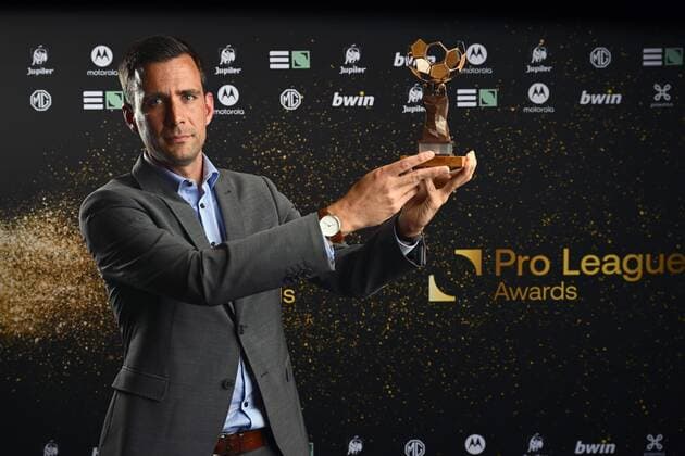 BRUSSEL, BELGIUM - MAY 23 : Erik Lambrecht Referee of the Year pictured during the Pro League Awards on May 23, 2022 in Brussel, Belgium, 23 05 2022 ( Pro League Awards 2021-2022 PhotoNews Panoramic 