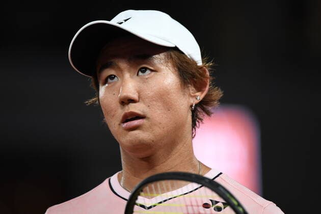 Tennis - Roland Garros 2022 - Yoshihito Nishioka - Japon TENNIS : Roland Garros 2022 - France - 23 05 2022 ChrysleneCaillaud Panoramic 