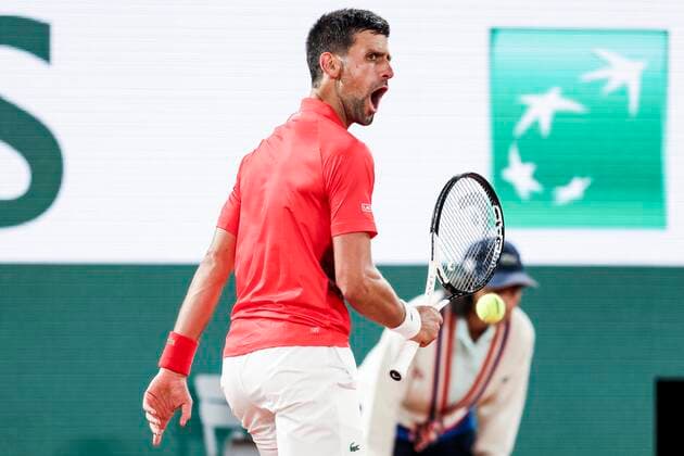 TENNIS - French Open 2022 PARIS,FRANCE,23.MAY.22 - TENNIS - ATP, Tennis Herren World Tour, French Open, Roland Garros, Grand Slam. Image shows Novak Djokovic (SRB).  GEPAxpictures xPatrickxSteiner