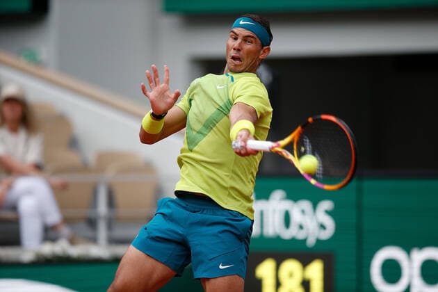 23.05.2022, Tennis, French Open 2022 Roland-Garros, FRA, Paris, Roland Garros Bild: v. li. Rafael Nadal (ESP) Copyright: HMBxMedia AntonioxBorga