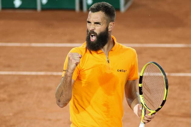 Sport Bilder des Tages 2022 French Open - Day Two Benoit Paire during his match against Ilya Ivashka on Simonne Mathieu court in the 2022 French Open finals day two, in Paris, France, on May 23, 2022. Paris France  Copyright: xIbrahimxEzzatx originalFilename:ezzat-notitle220523_npkCx.jpg