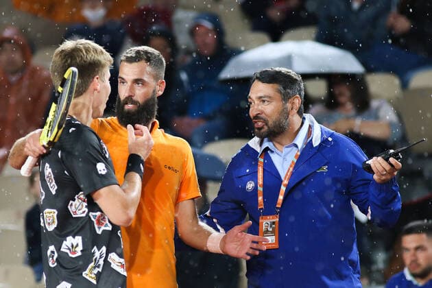 2022 French Open - Day Two Benoit Paire against Ilya Ivashka on Simonne Mathieu court in the 2022 French Open finals day two, in Paris, France, on May 23, 2022. Paris France  Copyright: xIbrahimxEzzatx originalFilename:ezzat-notitle220523_np1xT.jpg
