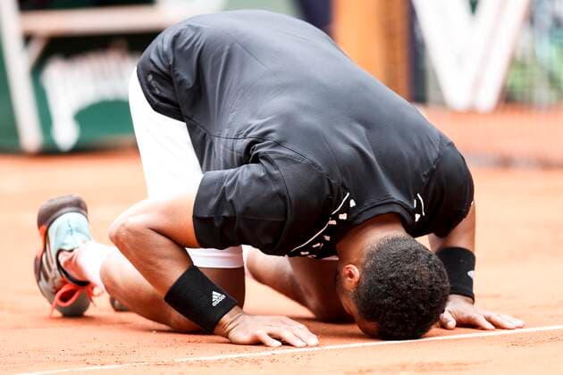 TENNIS - French Open 2022 PARIS,FRANCE,24.MAY.22 - TENNIS - ATP, Tennis Herren World Tour, French Open, Roland Garros, Grand Slam. Image shows Jo-Wilfried Tsonga (FRA).  GEPAxpictures xPatrickxSteiner