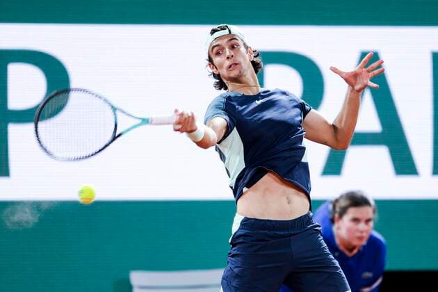 TENNIS - French Open 2022 PARIS,FRANCE,24.MAY.22 - TENNIS - ATP, Tennis Herren World Tour, French Open, Roland Garros, Grand Slam. Image shows Lorenzo Musetti (ITA).  GEPAxpictures xPatrickxSteiner