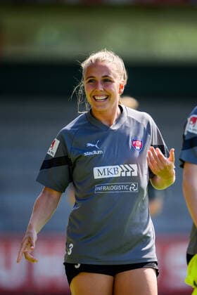 220525 Gudrun Arnardottir under en träning med FC Rosengard den 25 maj 2022 i Malmö. Copyright: LUDVIGxTHUNMAN BB220525LT026