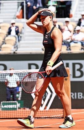 Angelique Kerber, GER, during second round of 2022 French Open at Roland Garros, Paris, 25 05 2022; -