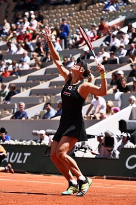 Angelique Kerber, GER, during second round of 2022 French Open at Roland Garros, Paris, 25 05 2022; -