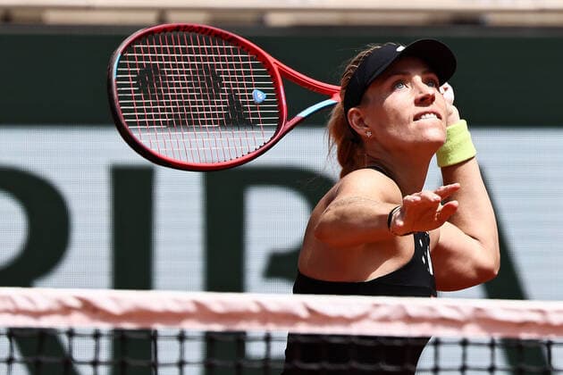 Angelique Kerber, GER, during second round of 2022 French Open at Roland Garros, Paris, 25 05 2022; -