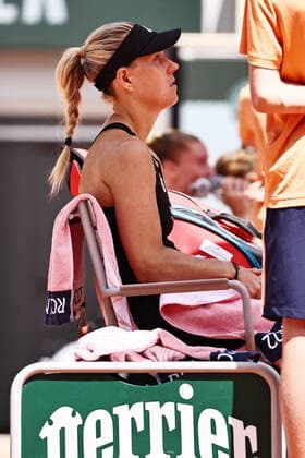 Angelique Kerber, GER, during second round of 2022 French Open at Roland Garros, Paris, 25 05 2022; -